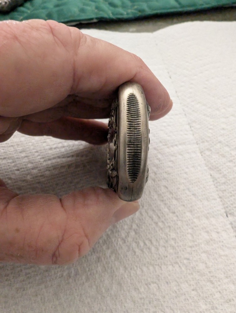 Gorham Sterling Silver Native American Match Safe/ Case