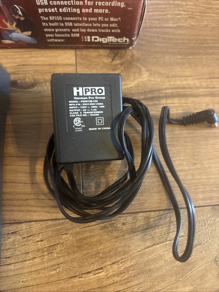 Digitech RP150 Effects Pedal Modeling Guitar Processor w/ Power Adapter