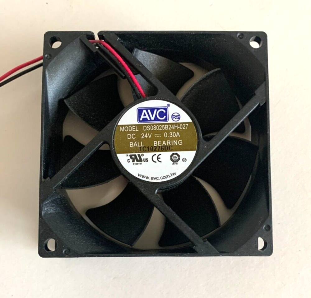 AVC Fan DS08025B24H-027 DC 24V 0.30A. Open Box.