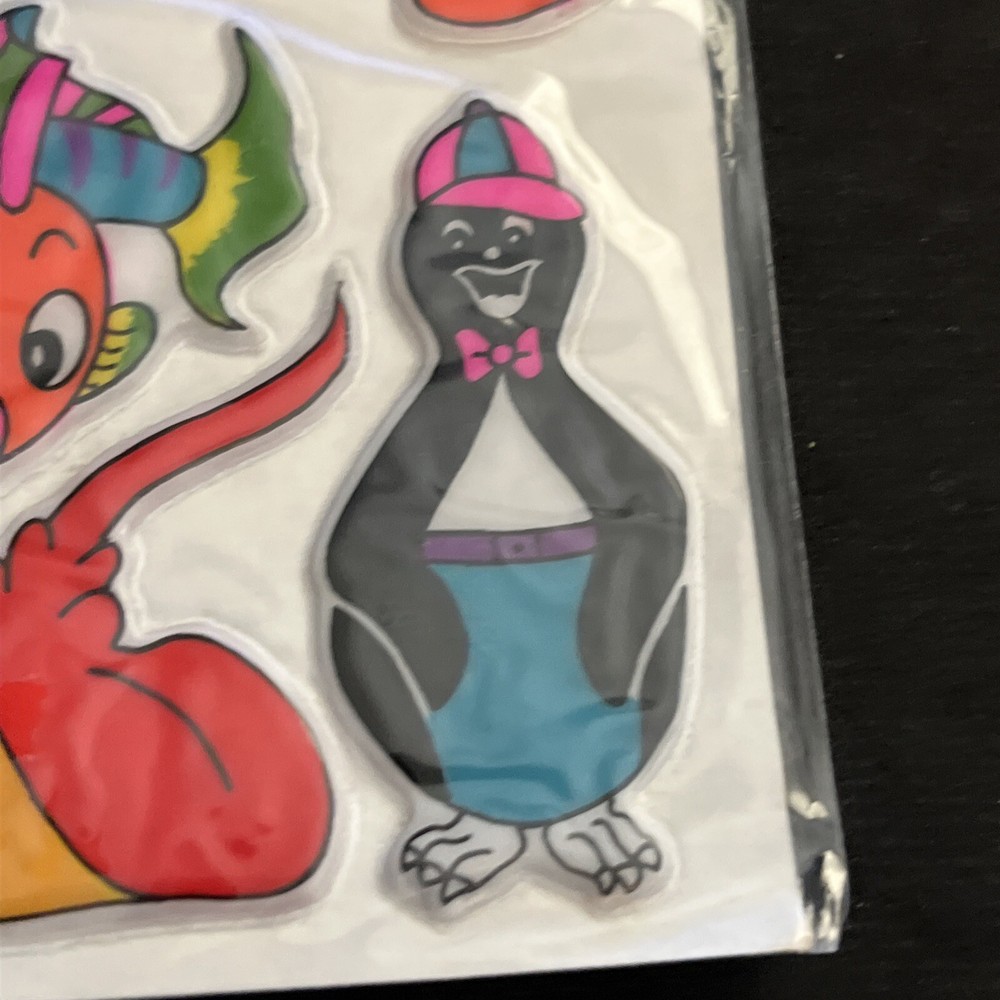 NEW Vintage 80’s Puffy Happy Sticker Sheet - FISH -