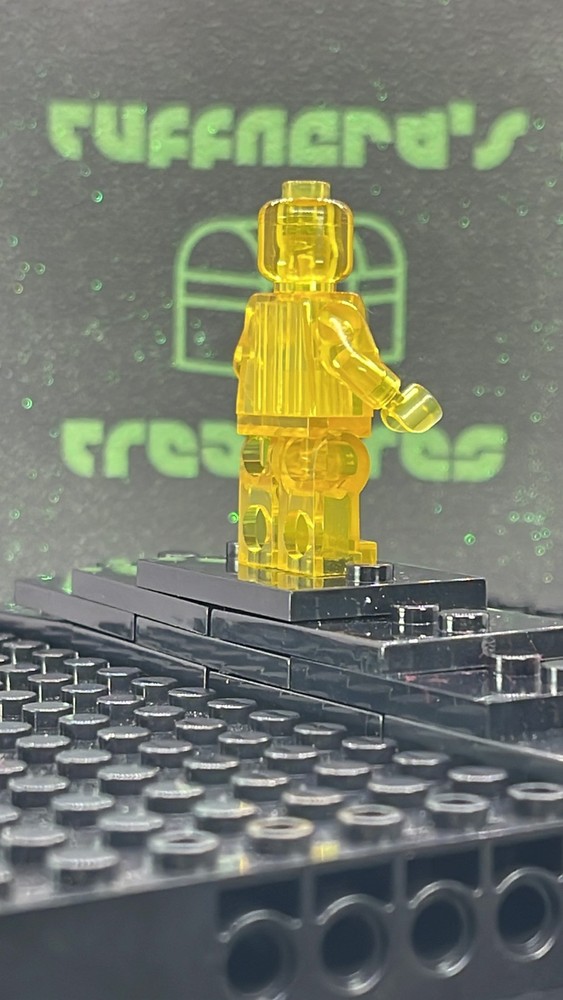 CUSTOM BLANK MOC TRANSPARENTYELLOW MINIFIG