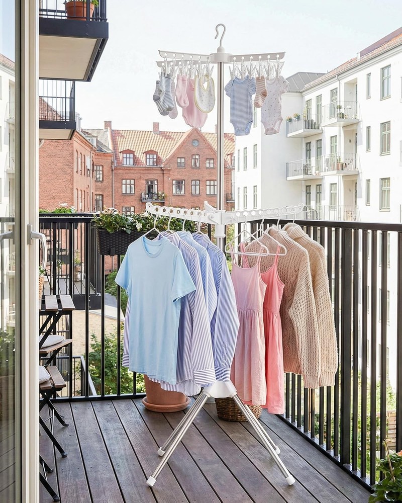 Foldable Clothes Drying Rack - 2 Tier Laundry Drying Rack, Portable Clothing Rac