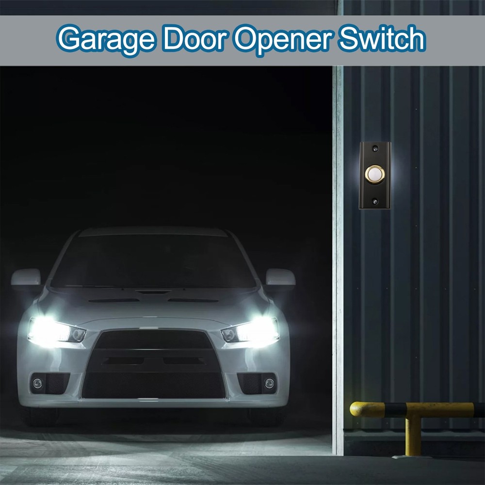 Sturdy Metal LED Doorbell Button Rectangular Shape Energy Efficient Lighting