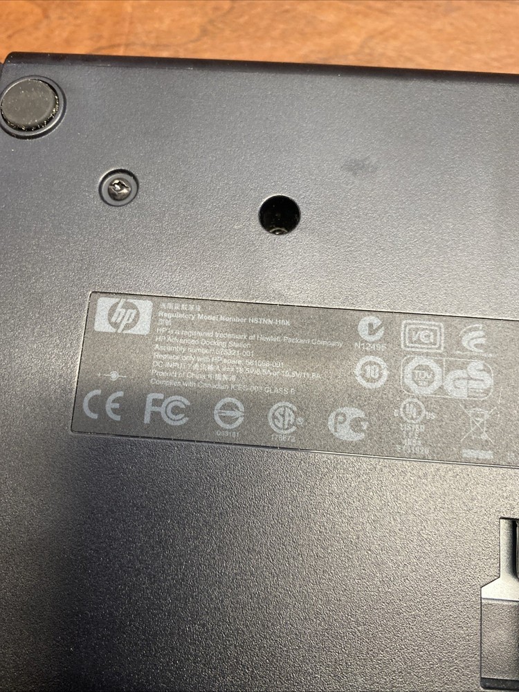 HP Advanced Docking Station HSTNN-I10X Untested No Power Cord