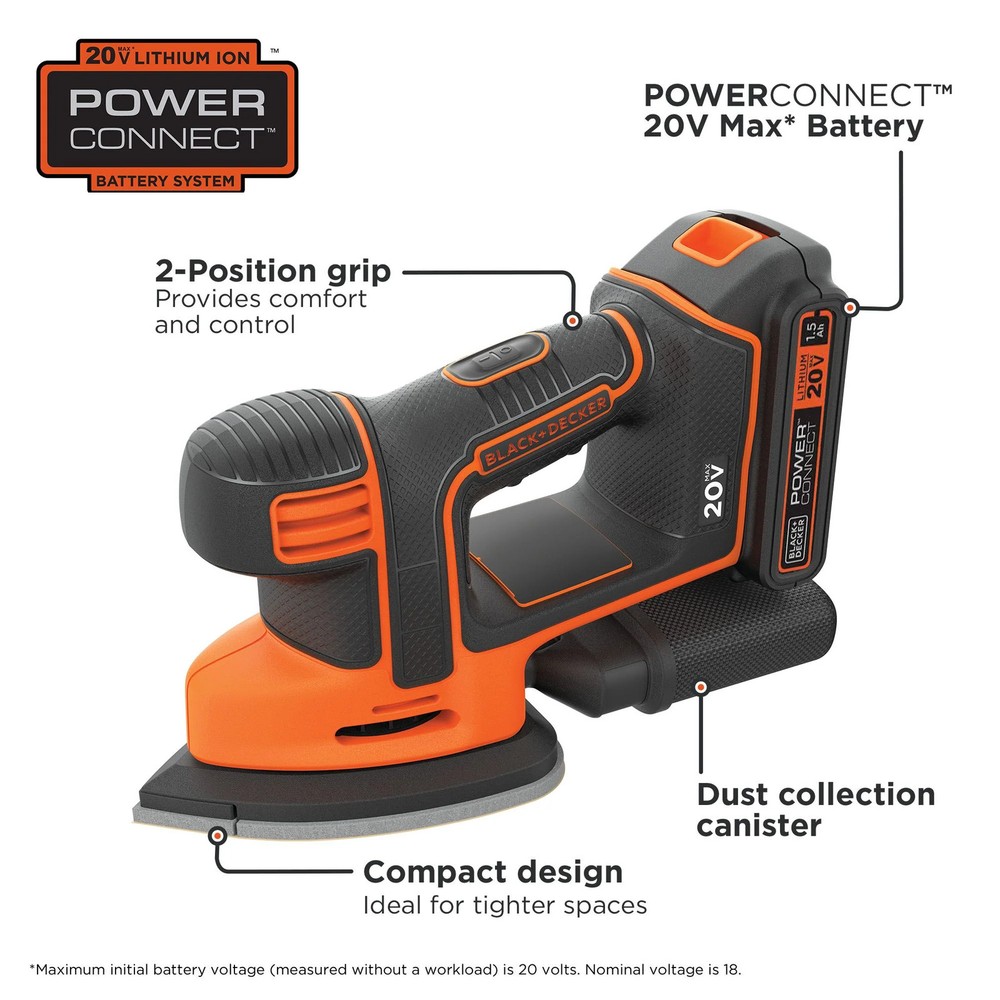 BLACK+DECKER 20V MAX* Drill And Sander Combo Kit - BD2KIT702DS