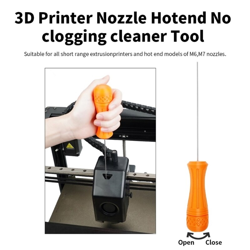 3D Printer Nozzle Highly Efficiency Easy Maintenance for Clogged