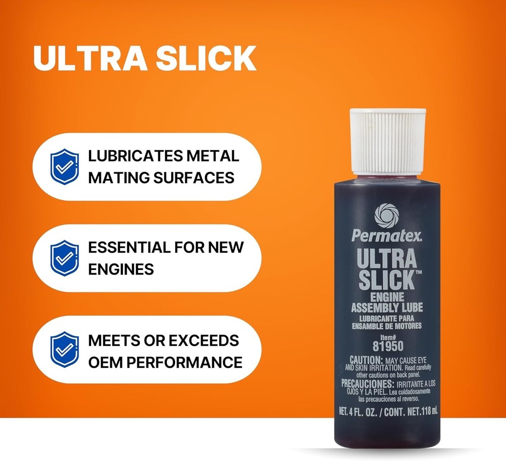 81950 Ultra Slick Engine Assembly Lube, 4 oz. , Red
