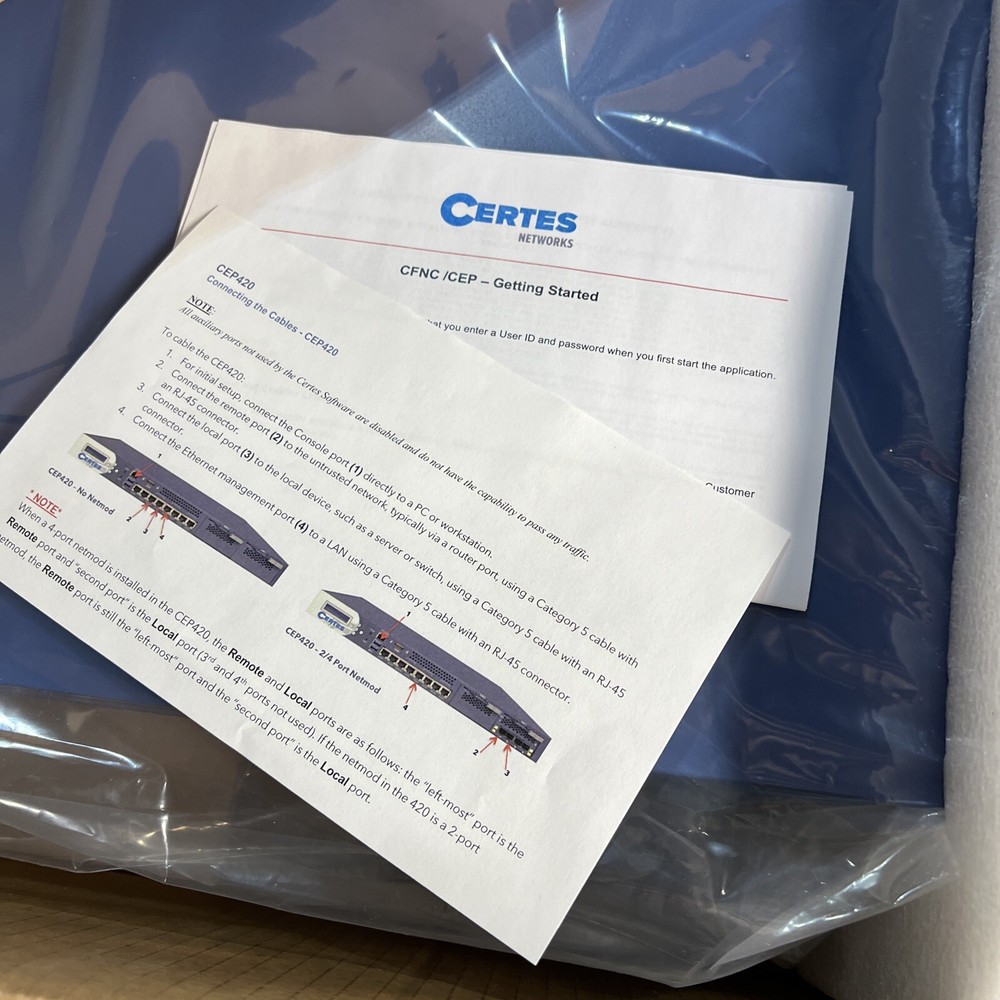 CERTES CEP420 ENCRYPTION APPLIANCE