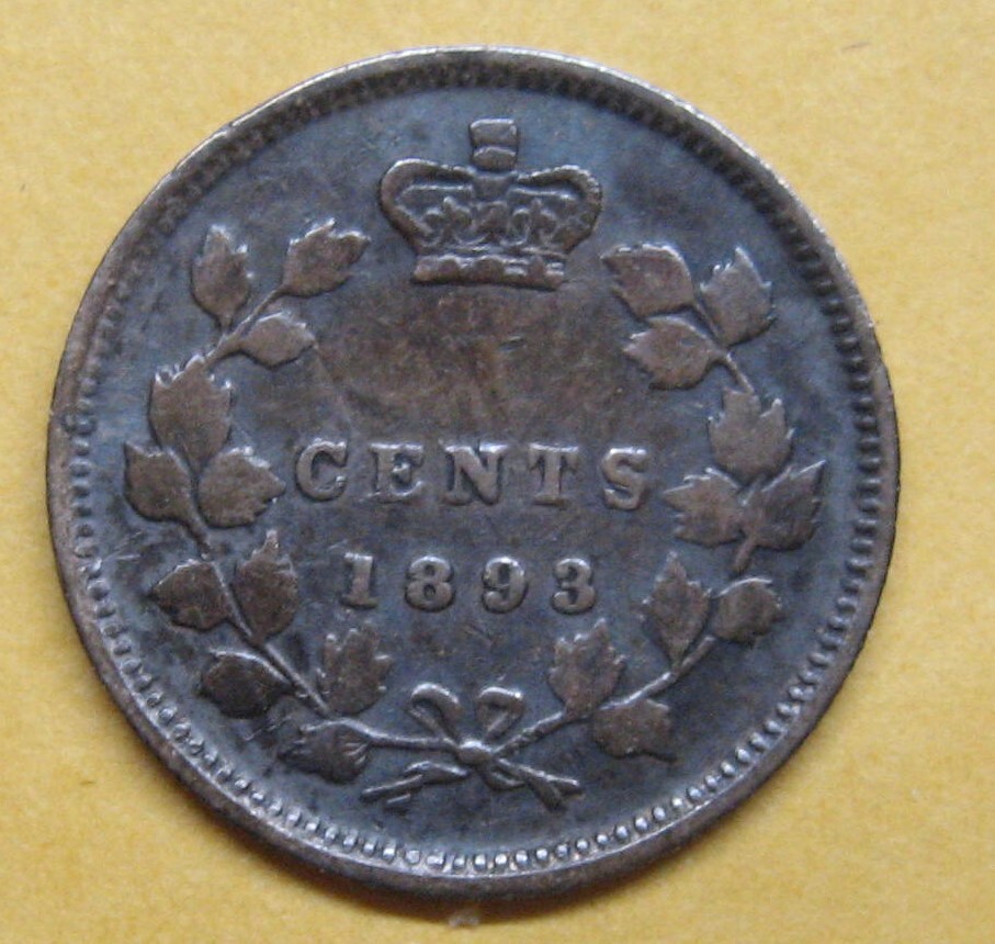 1893 Canada 5 Cents Silver Take a Look