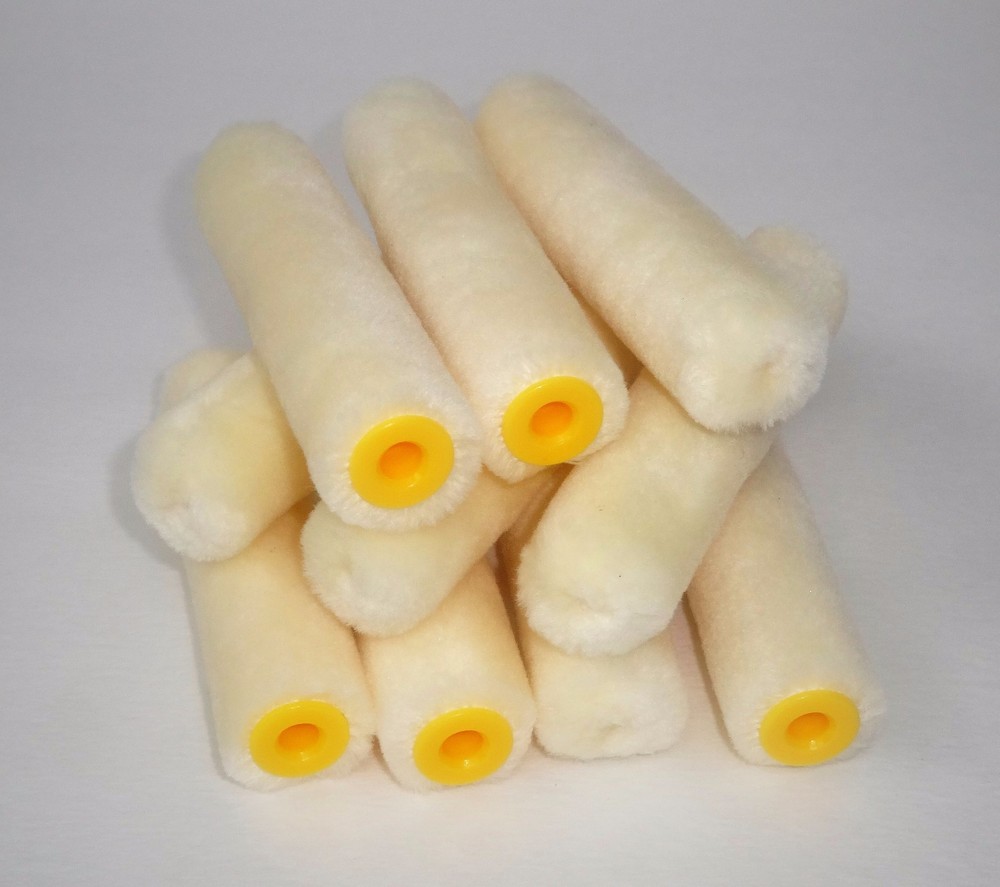 150 Mohair Mini Paint Rollers 4" x 1/4"  SOLVENT RESISTANT