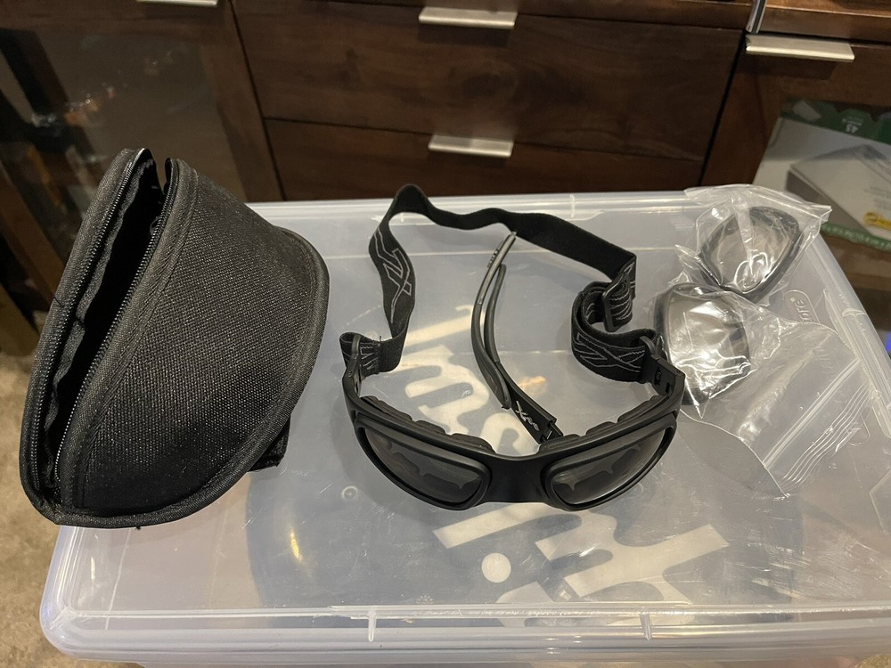 Wiley-X Combo Motorcycle Glasses/Goggles