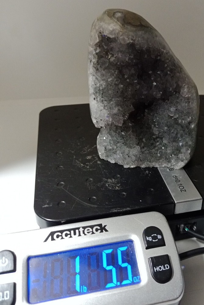 Gorgeous Silver Amethyst Crystal Cluster 1.5lb