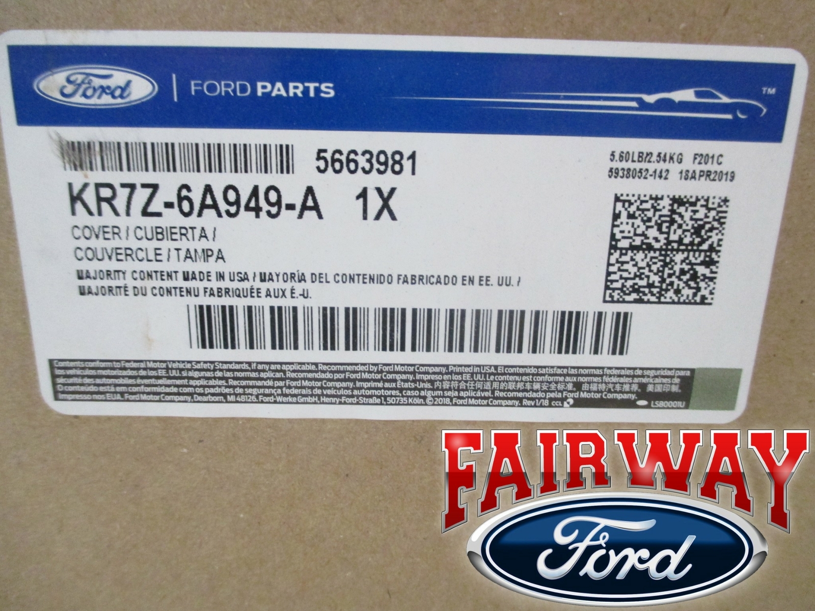 19 thru 20 F-150 OEM Ford RAPTOR 3.5L Ecoboost Ford Performance Engine Cover