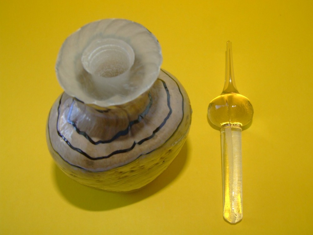 A Glass perfume Bottle with Stopper