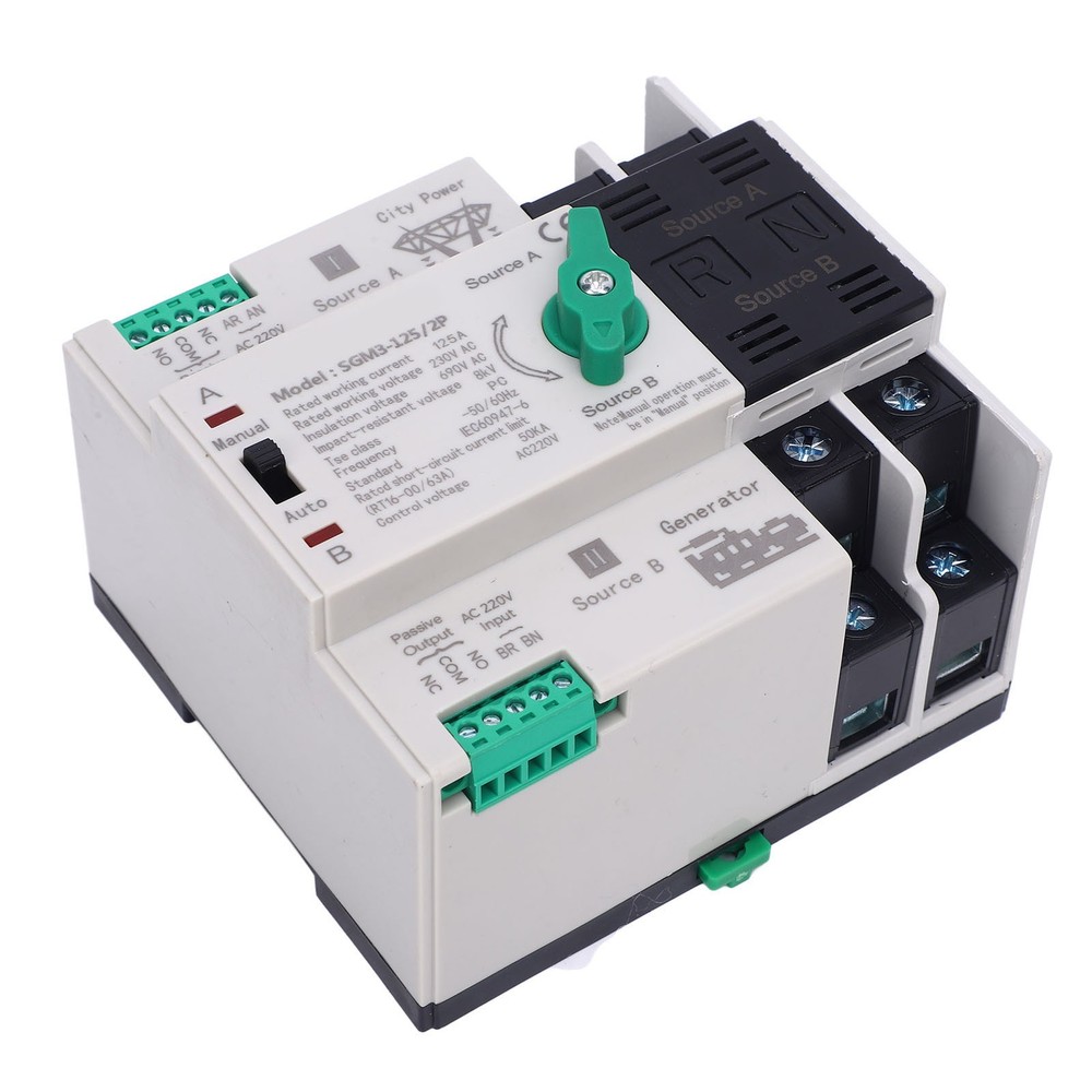125A Double Power Automatic Transfer Switch For Generator Excellent