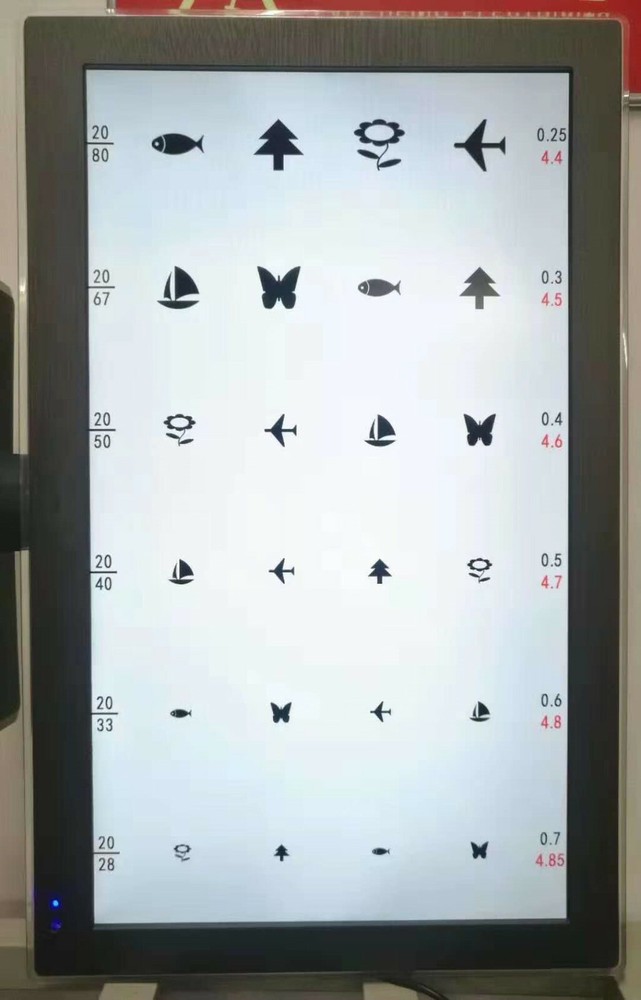 Multi-function 23" LED Display MICRO Chart Projector Eye Chart Optometry