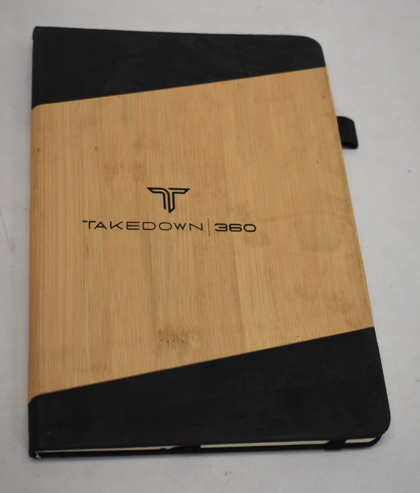 Takedown 360 College Ruled Lined Notebook Black Hardcover Journal Notebook