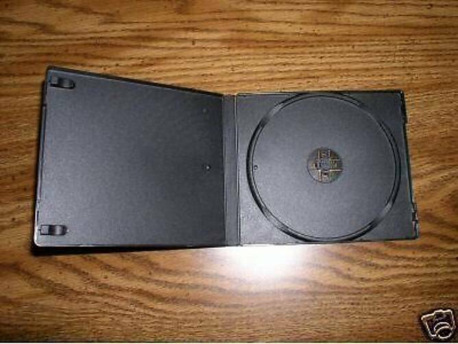 10 NEW SINGLE 12MM BLACK CD/DVD POLY CASE CASES, PSC11