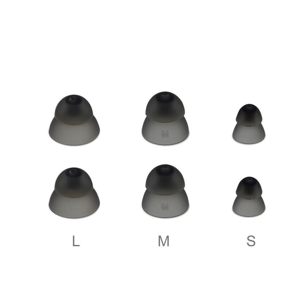 20Pcs Closed Fit Hearing Aid Domes Earplug Silicone Double Layer Eartips Replace