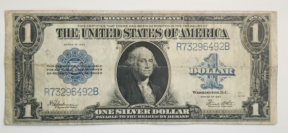 1923 $1 Silver Certificate Large Note Fr# 237 - Speelman / White  R73296492B