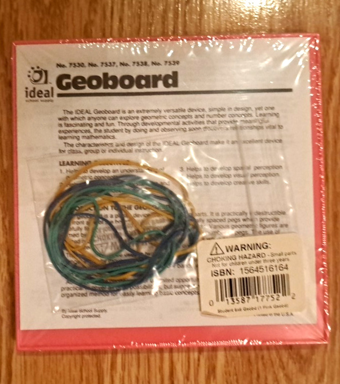 Scholastic Magnetic Pattern Blocks, Geoboards, Shapes Math Manipulative Geometry