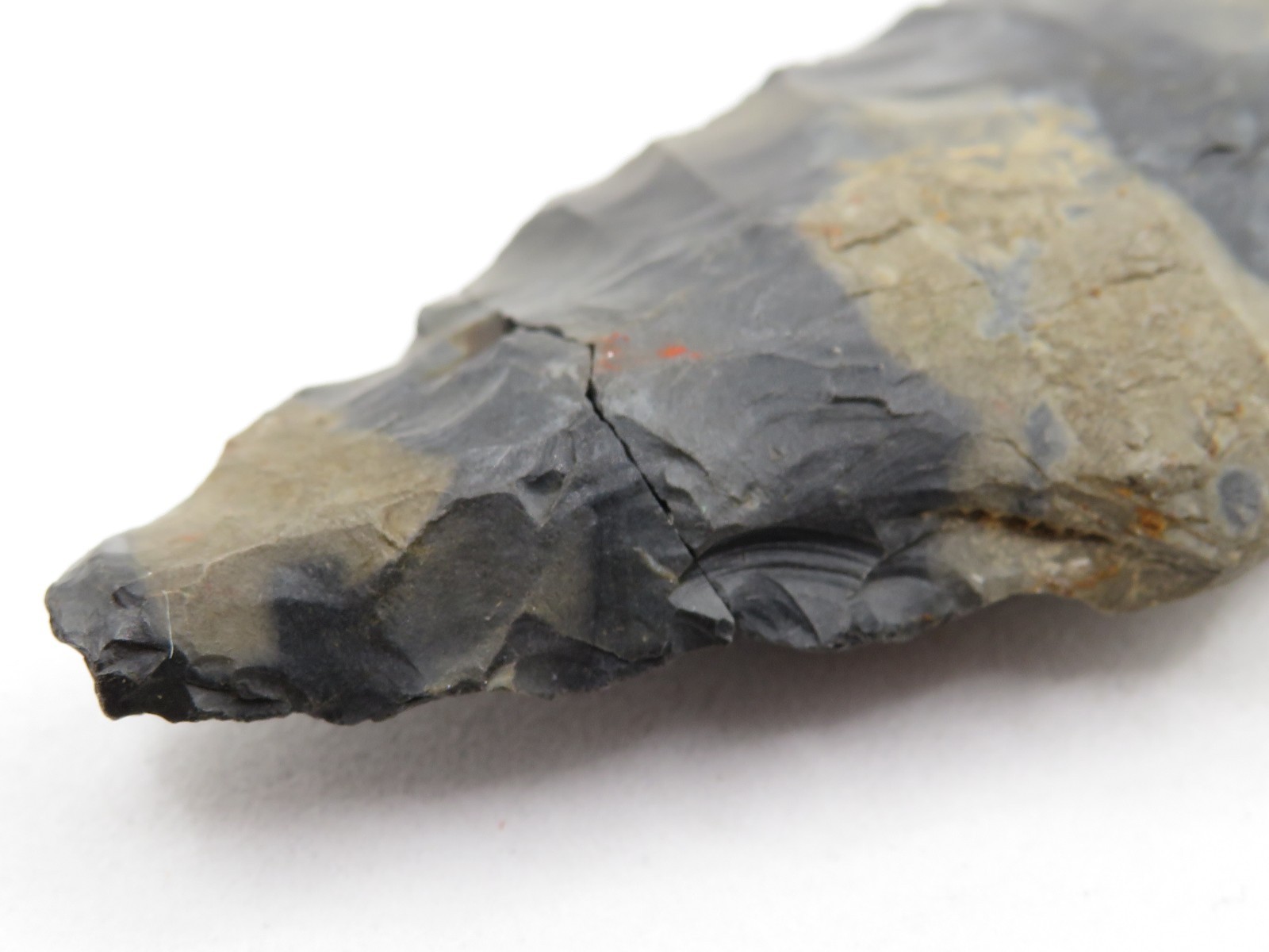 3½" SIDE NOTCHED INDIAN ARROWHEAD - AUTHENTIC with GREAT COLOR! *