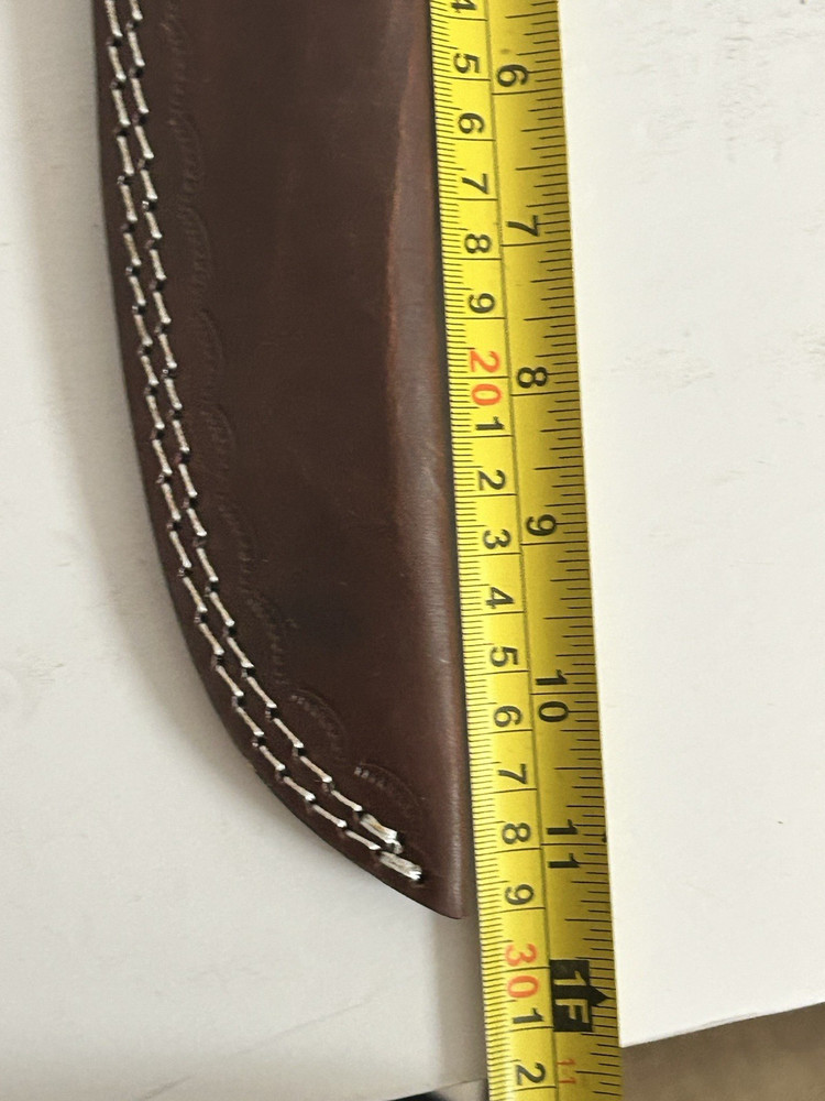 Brown Leather straight Fixed Blade Knife Sheath