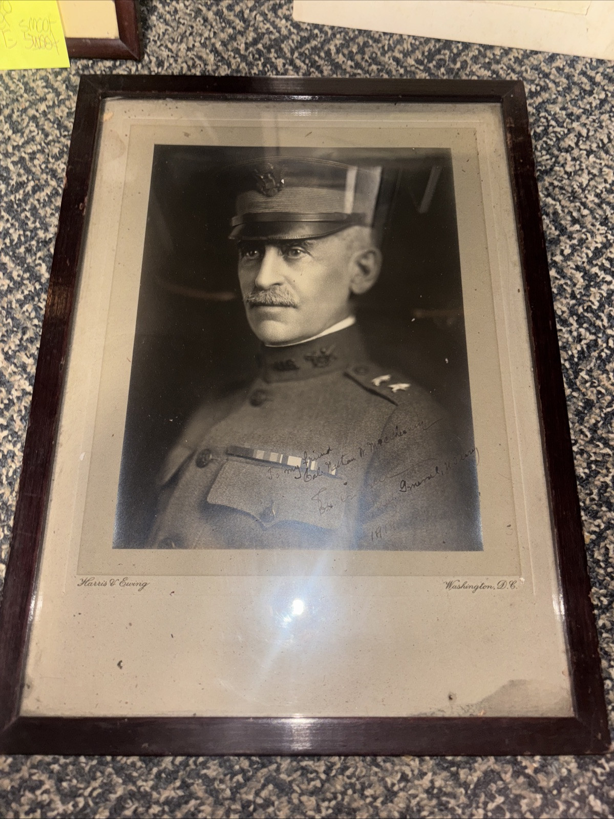 20th-Century Framed Photograph – Major General Enoch H. Crowder Inscribed