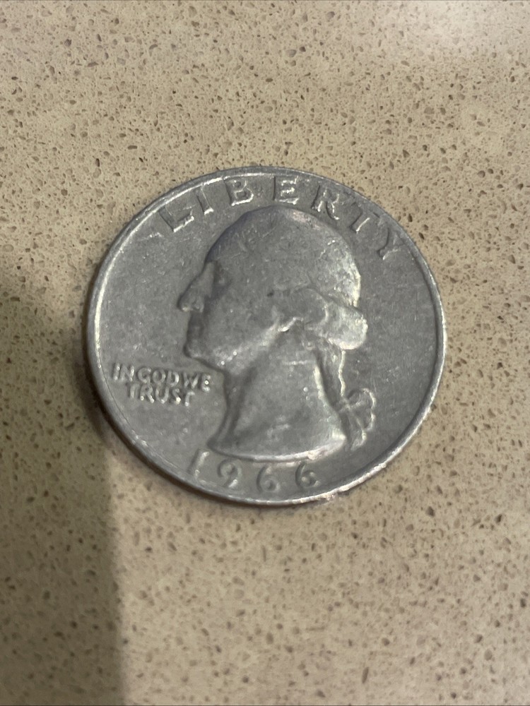 1966 Washington Quarter No Mint Mark Circulated
