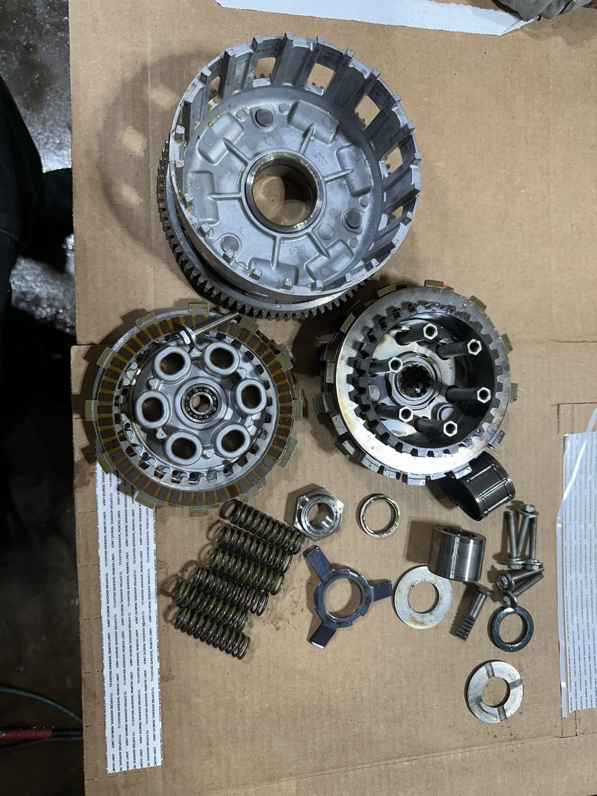 2008-2016 YAMAHA R6 COMPLETE OEM CLUTCH BASKET ASSEMBLY W/PLATES/DISKS