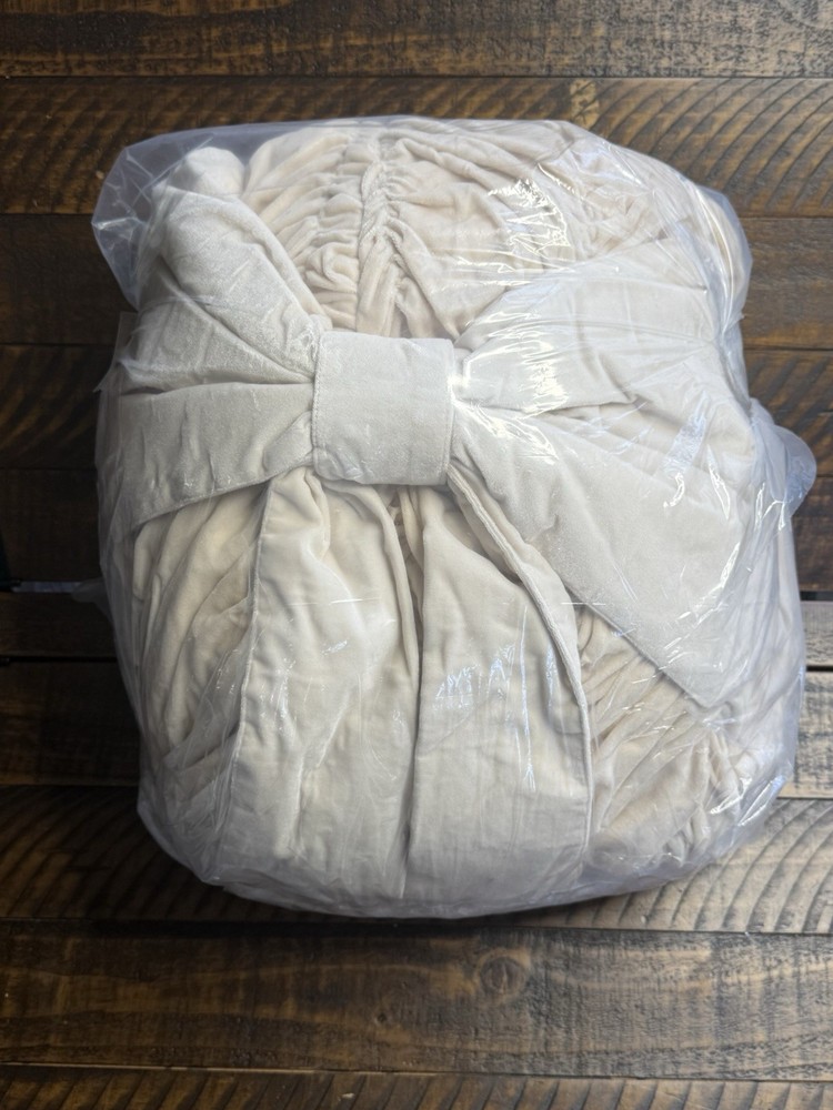 Pottery Barn Teen Large LoveShackFancy Velvet Bean Bag Chair Cover Only New Read