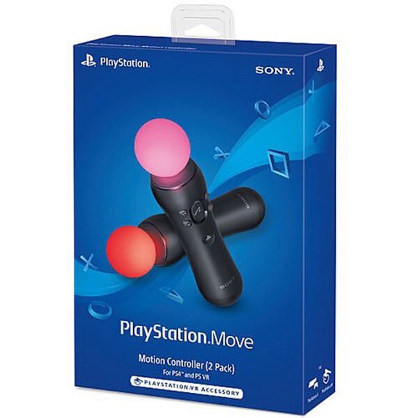 Sony PlayStation 3 / 4 Move Motion Controllers 2 Two Pack PS3 PS4 PS VR -