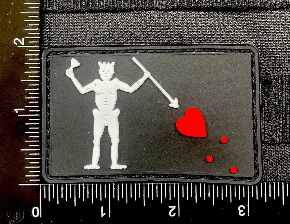 Blackbeard Pirate navy Seal DEVGRU PVC Tactical morale Patch Hook Loop