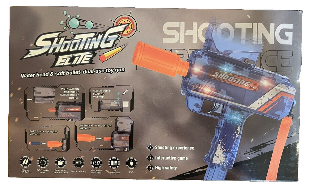 Dual Blaster + Soft Dart Electric Machine Pistol