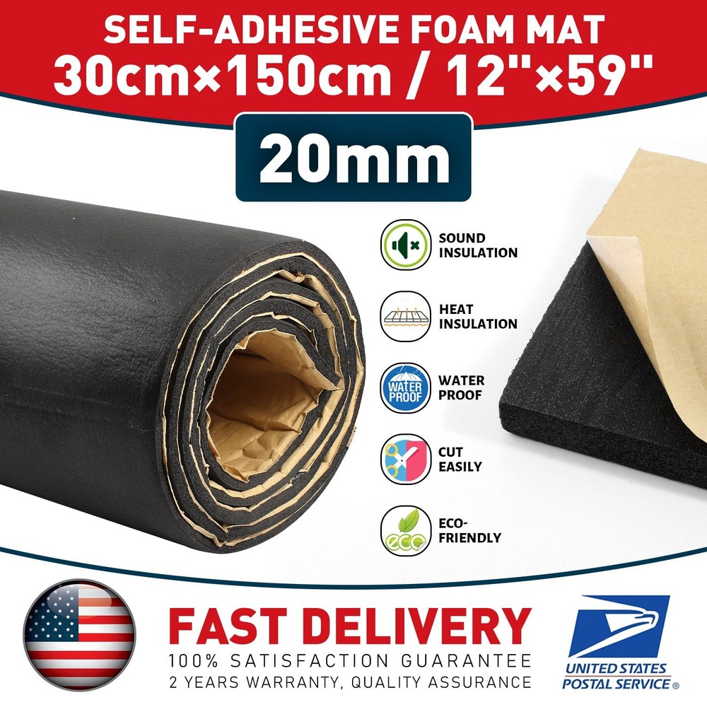 Foam Padding Sheets with Adhesive Backing - Self Stick Neoprene Insulation Foam