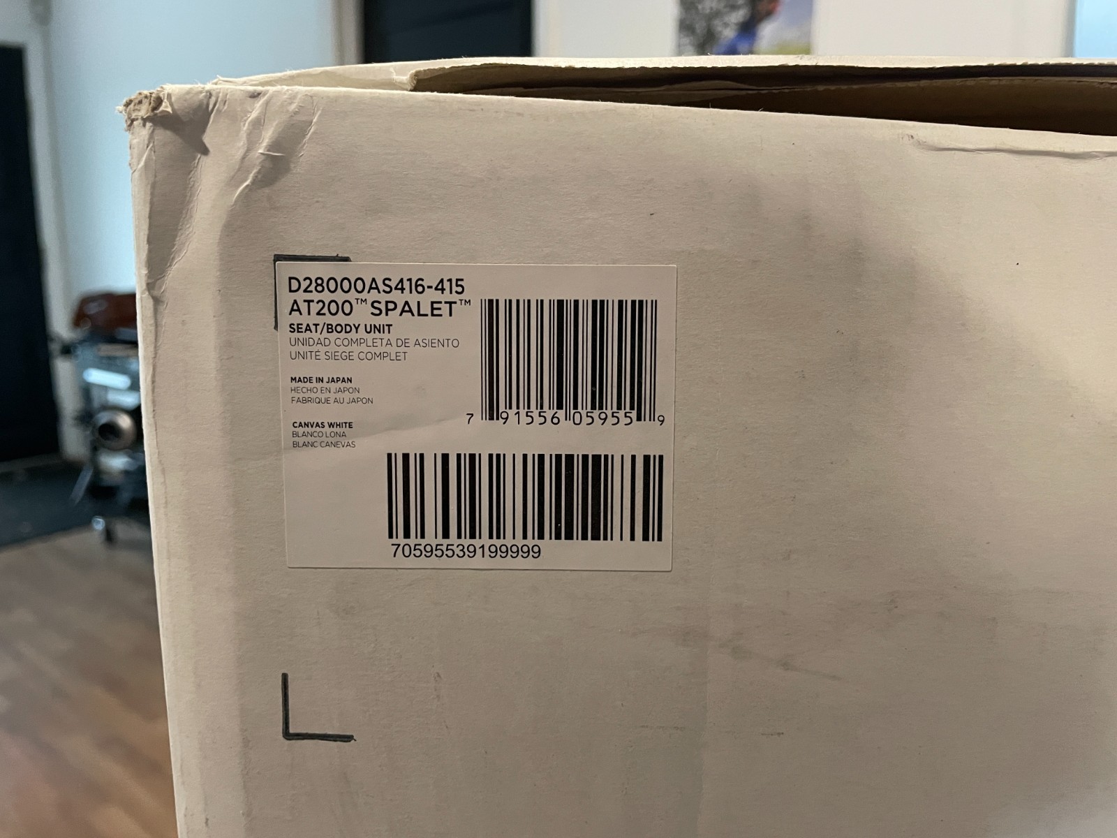 DXV AT200 SpaLet Seat/Body Unit – D28000AS416-415 (Canvas White) – New in Box