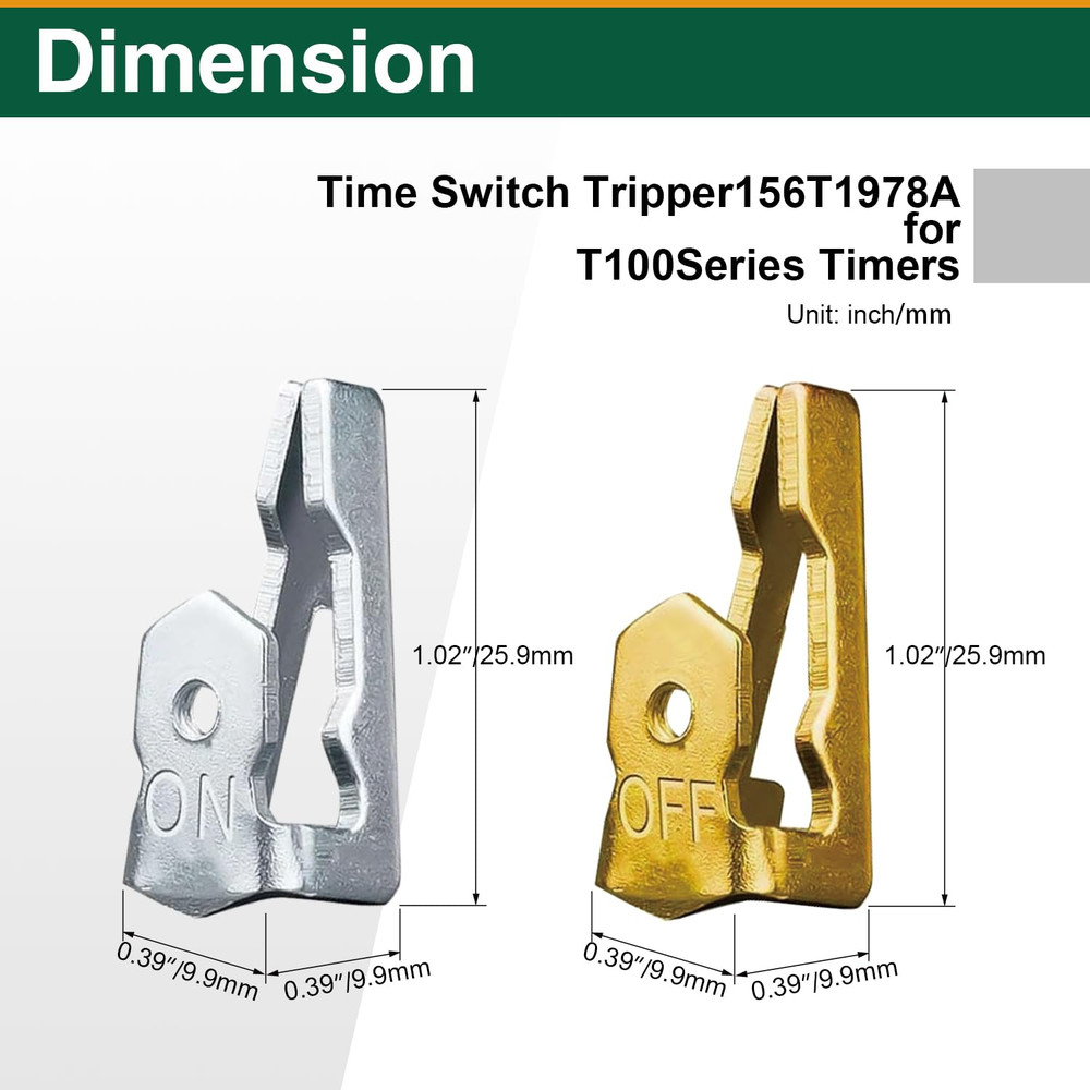 4 Pcs Pool Timer on off Clips, Compatible with 156T1978A Intermatic Pool Timer T