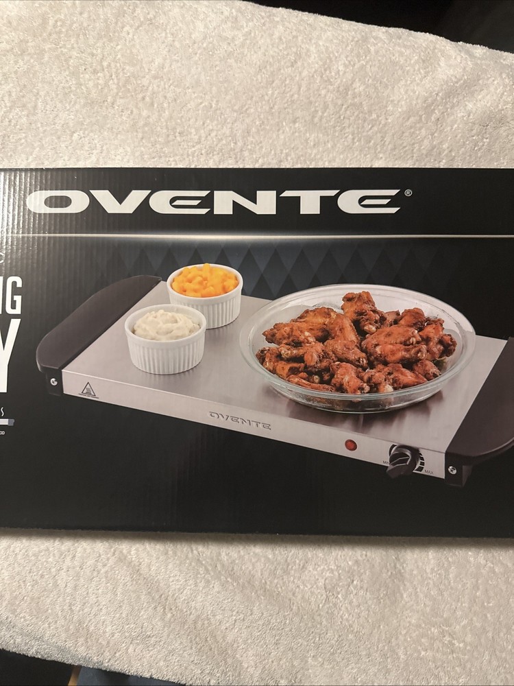 OVENTE | Warming Tray with Adjustable Temperature Control | FW170S | Silver New