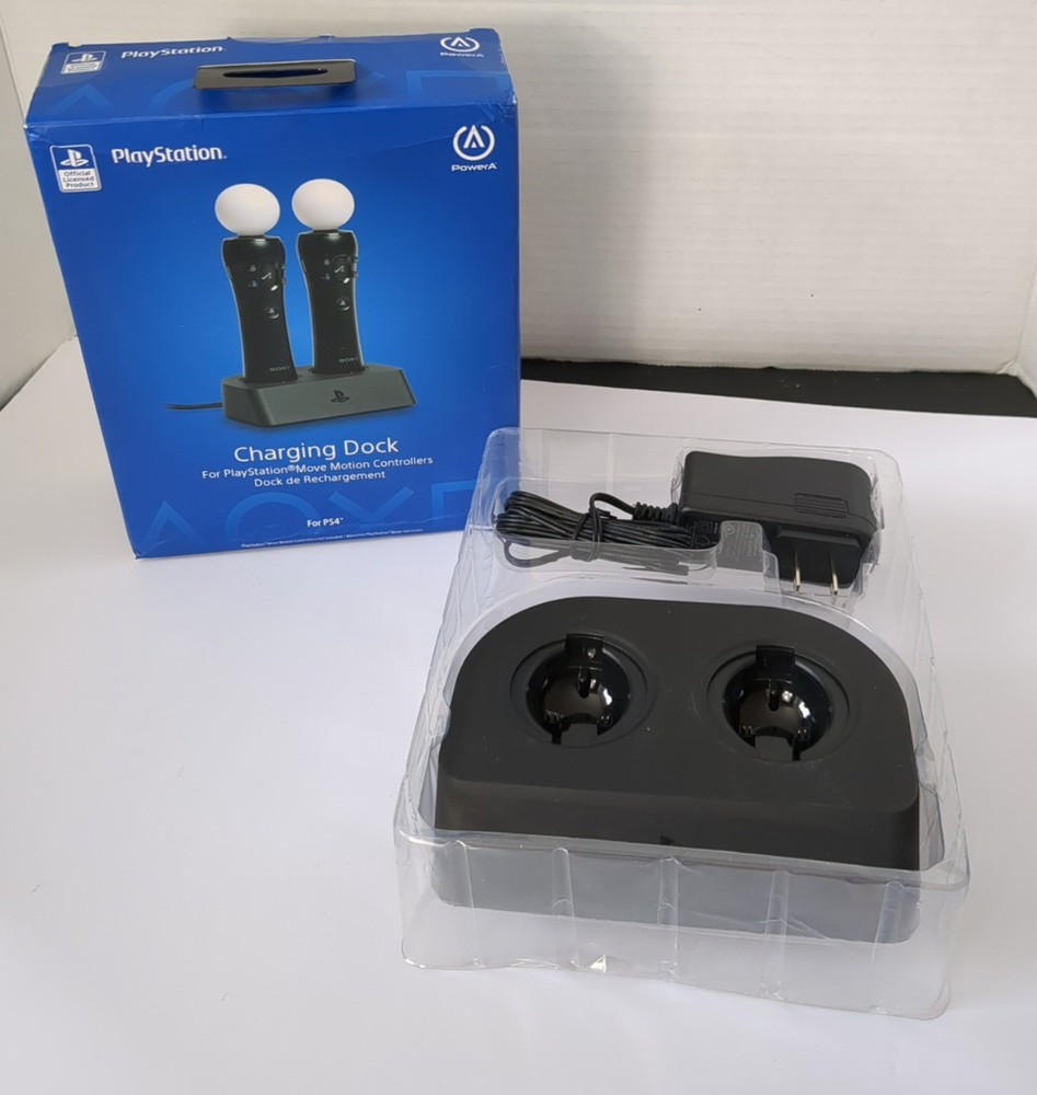 PlayStation PowerA Charging Dock Only For PS4 Move Motion Controllers NEW