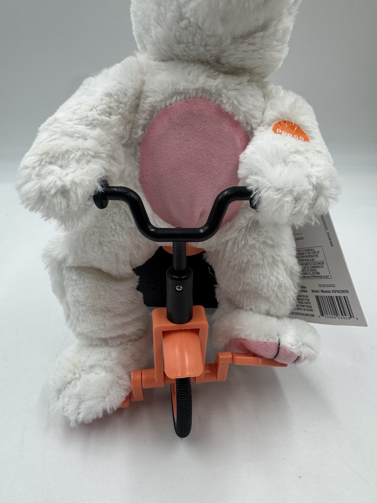 NEW - Animated LED Haunted Talking Spooky Rabbit On Tricycle New With Tags