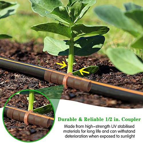 Drip Irrigation Barbed Coupling：20 Pack Drip Irrigation 20 Pack Coupling