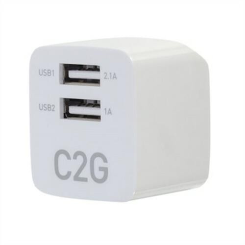 C2G USB AC Adapter 2.1A Dual Port