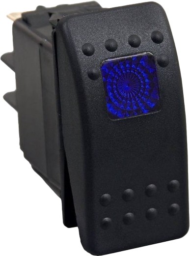 Open Trail SM106-005B Rocker Dash Switch - Blue
