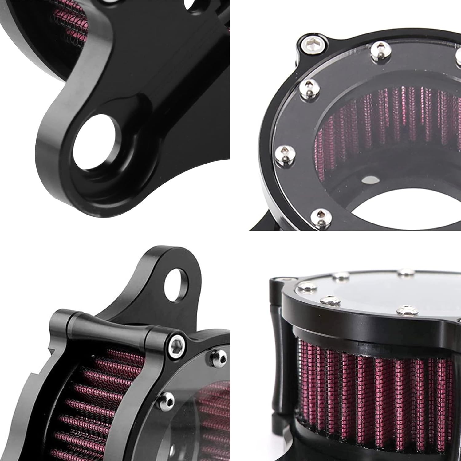 Air Cleaner Intake Filter Kit For Harley Sportster Iron XL 883 1200 72 48 88-Up