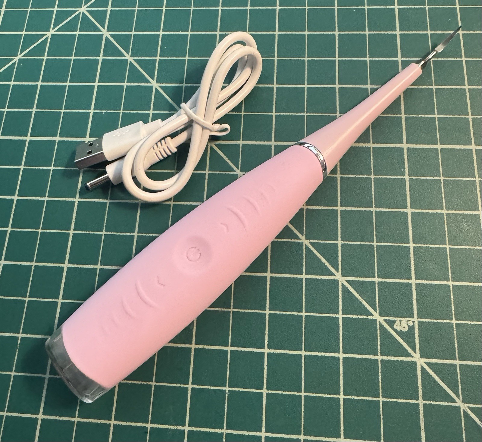 Smile Therapy Ultrasonic Tooth Cleaner Purple Pink Dental Teeth Cleaning