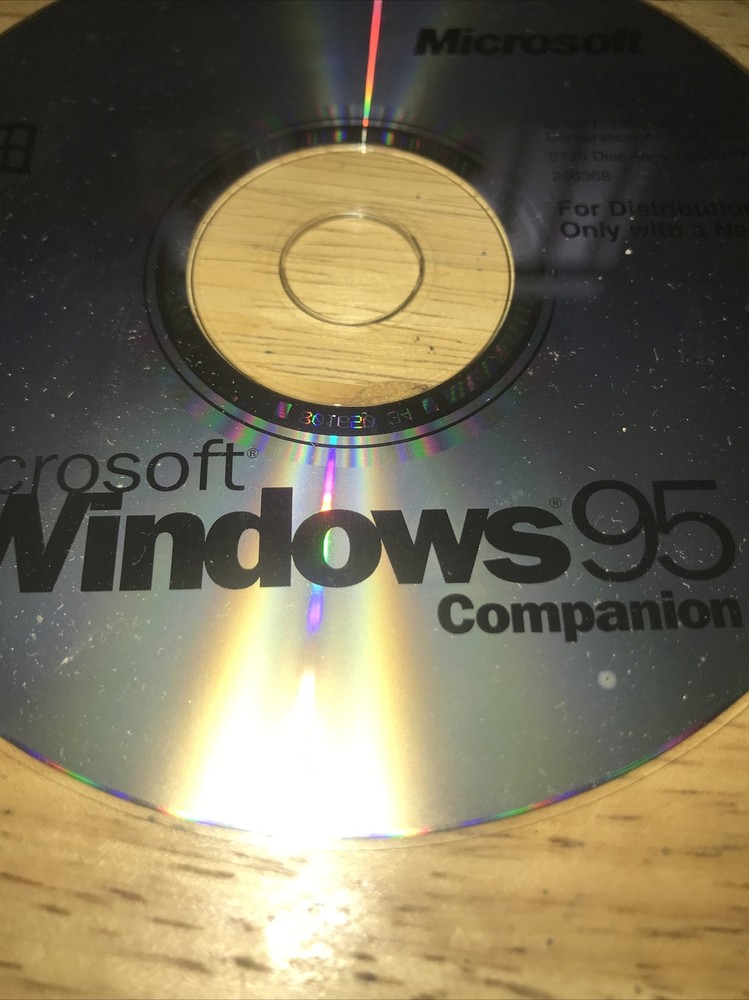 Microsoft Windows 95 Companion Disk Only Free Shipping