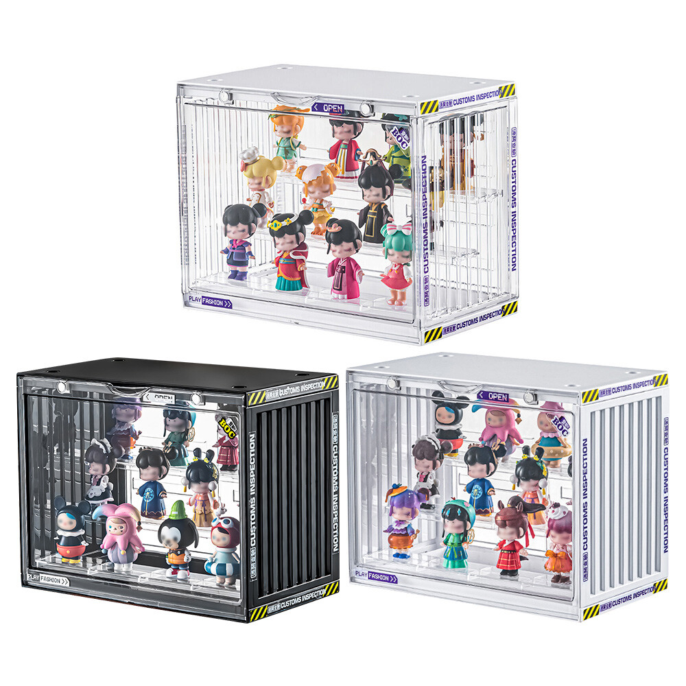3 Tier Stackable Clear Acrylic Display Case Display Shelf Dustproof Blind Box