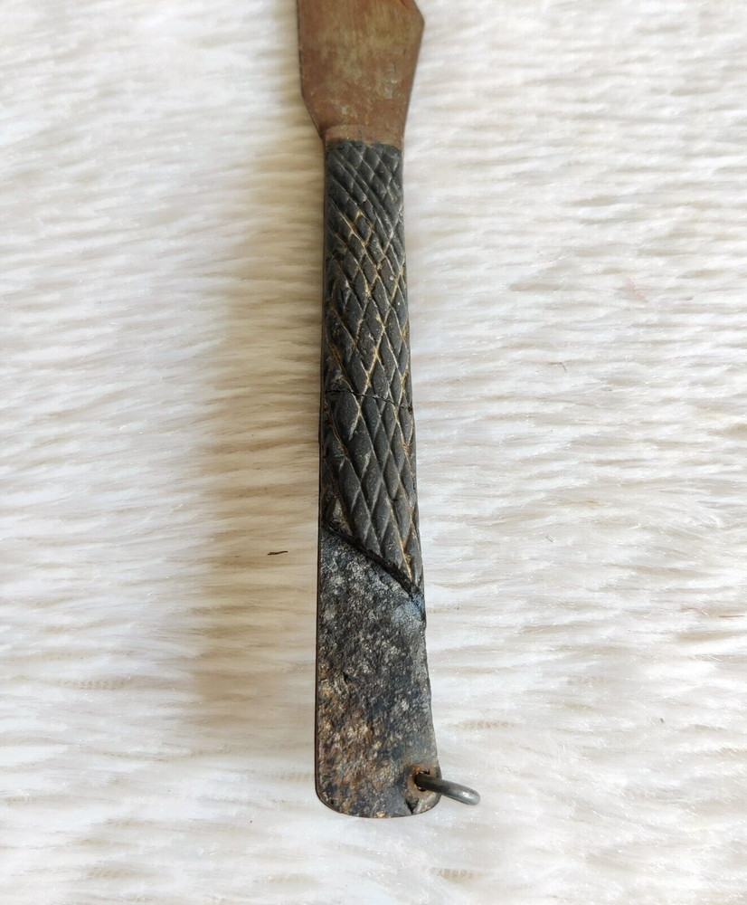 Vintage Original Primitive Handmade Iron Fixed Blade Knife DG100