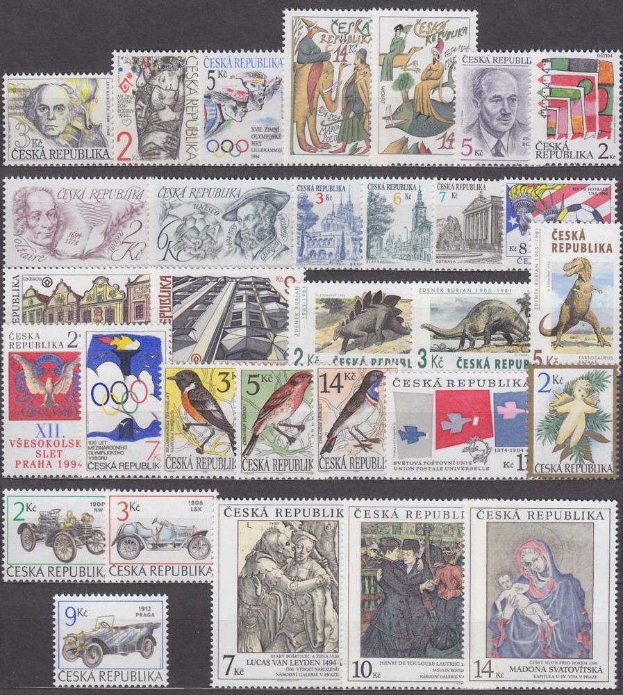 CZECH REPUBLIC - 1993-2000 COMPLETE COLLECTION with SHEETS - **MNH**
