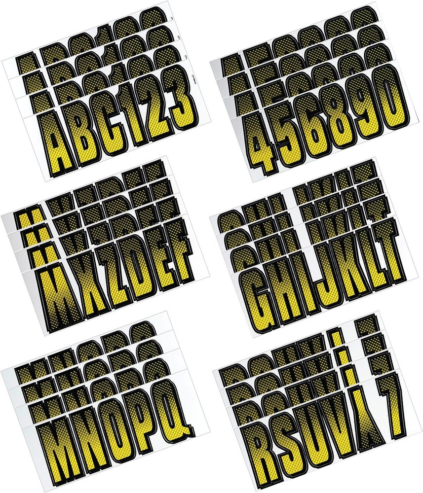 I.D. Sticker Kit - 300 Series - Yellow Gradation